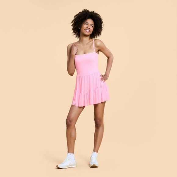 NWT! Popflex Blogilates Viral Taylor Swift Ballerina Active Dress Pink Size S - Picture 1 of 6